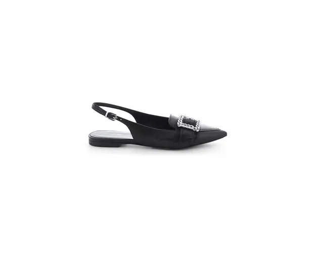 Kennel & Schmenger balerini de piele Greta culoarea negru, cu toc deschis, 31-12730