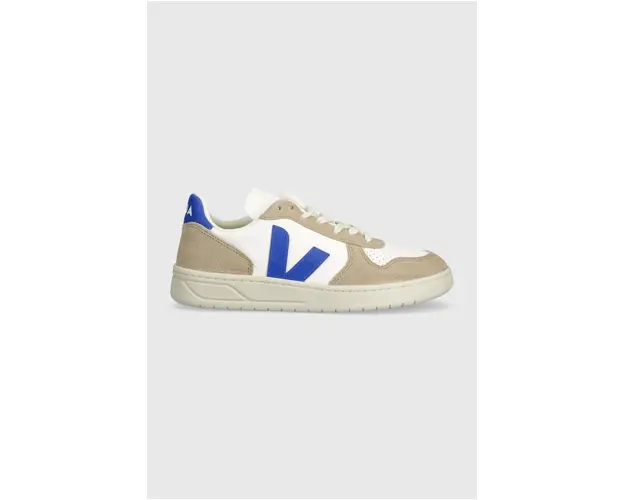 Veja sneakers din piele V-10 culoarea bej, VX0503477