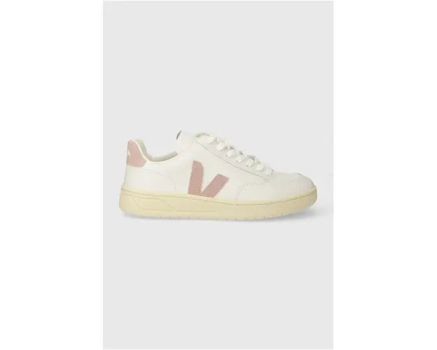 Veja sneakers din piele V-12 culoarea alb, XD0203485