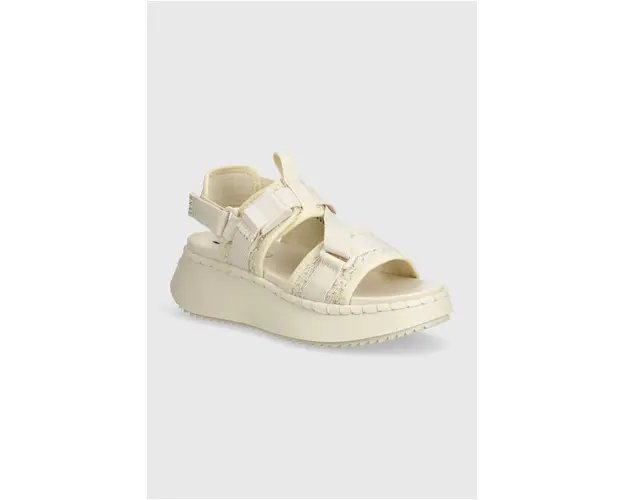 Steve Madden sandale Decorum femei, culoarea bej, cu platforma, SM11003017