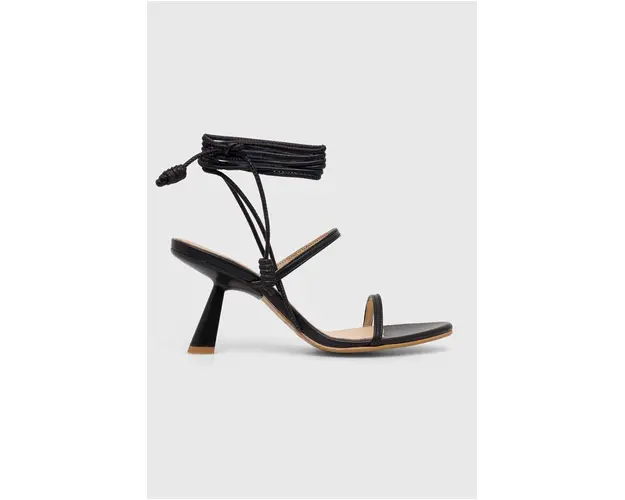 Alohas sandale de piele Kendra culoarea negru, S100141.01