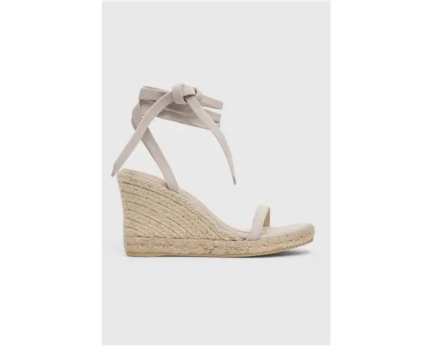 Alohas sandale din piele intoarsa Willa culoarea bej, S100289.02