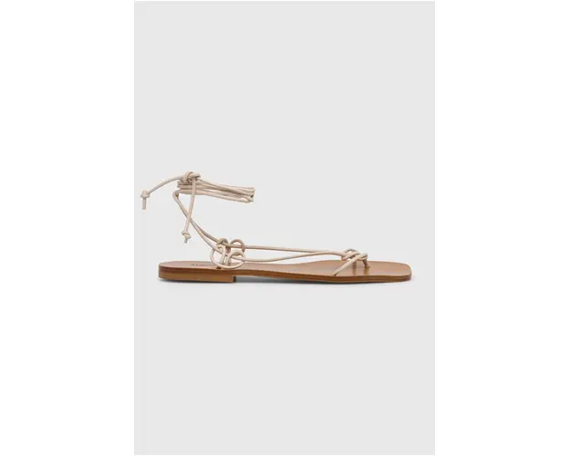 Alohas sandale de piele Misty femei, culoarea bej, S00696.56