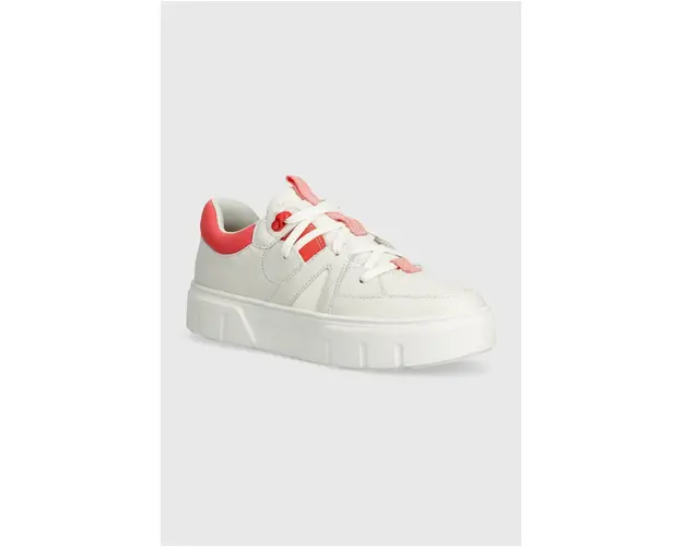 Timberland sneakers din piele Laurel Court culoarea alb, TB0A64J8EM21