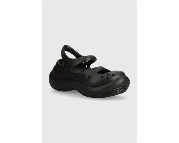 Crocs sandale Phaedra femei, culoarea negru, cu platforma, 209560