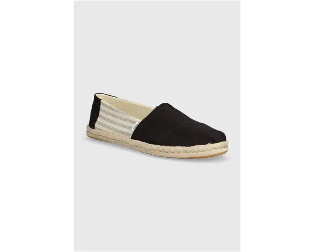 Toms espadrile Alpargata Rope culoarea negru, 10019904