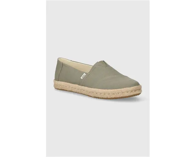 Toms espadrile Alpargata Rope 2.0 culoarea verde, 10020859