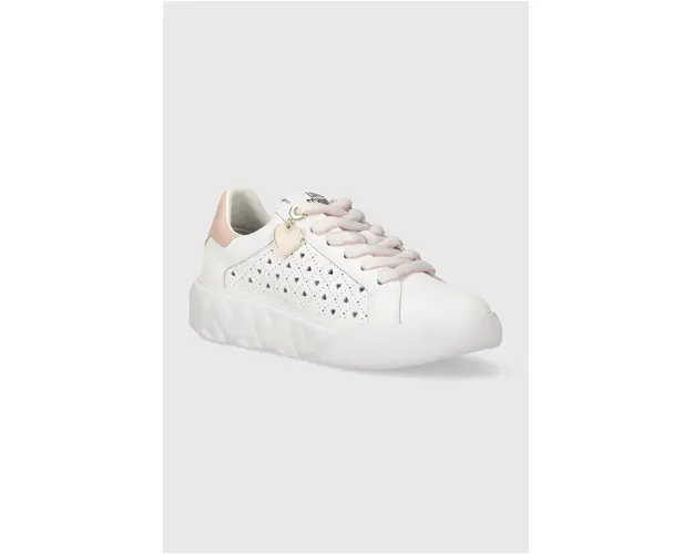 Love Moschino sneakers din piele culoarea alb, JA15584G0IIA110B