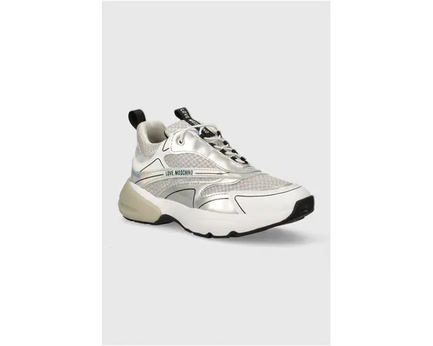 Love Moschino sneakers culoarea argintiu, JA15595G0IIQ101A