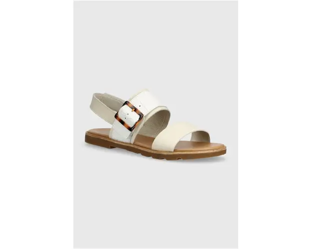 Sorel sandale de piele ELLA III SLINGBACK femei, culoarea bej, 2069721191