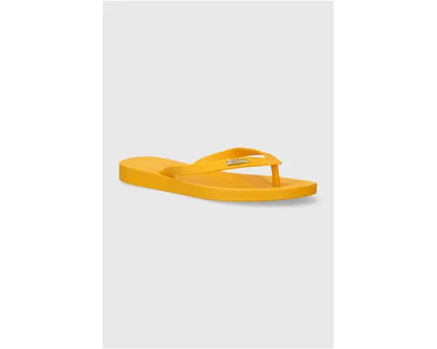 Melissa slapi MELISSA SUN VENICE AD femei, culoarea galben, cu toc plat, M.33493.54104