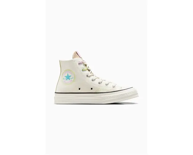 Converse tenisi Chuck 70 femei, culoarea alb, A09832C