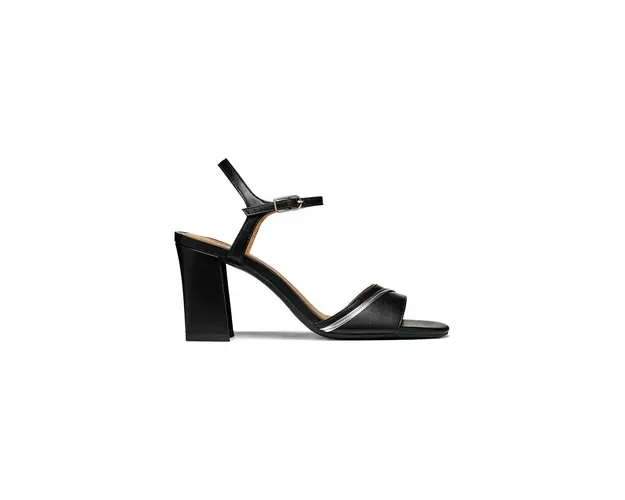 Geox sandale de piele D NEW ERAKLIA 80 F culoarea negru, D45RPF 000TU C9999