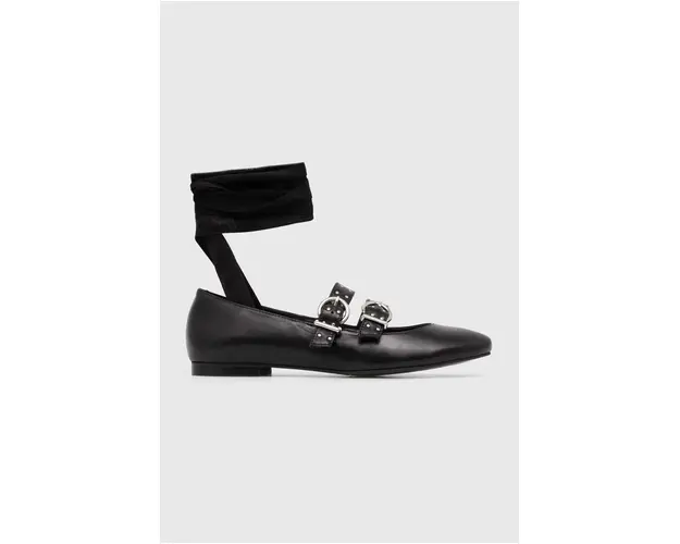 Alohas balerini de piele Thekla culoarea negru, S100507-01