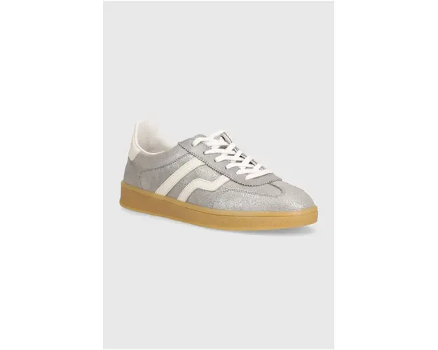 Gant sneakers din piele Cuzima culoarea argintiu, 29534812 G189