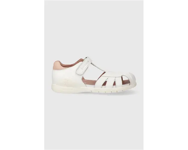 Biomecanics sandale din piele pentru copii culoarea alb
