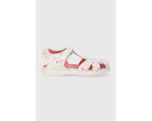 Biomecanics sandale din piele pentru copii culoarea alb