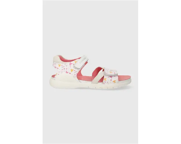 Biomecanics sandale din piele pentru copii culoarea alb