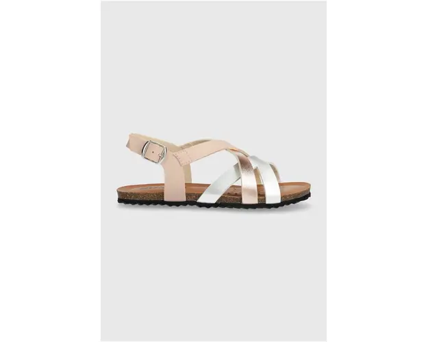 Geox sandale culoarea argintiu