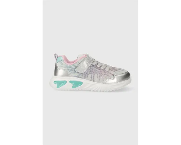 Geox sneakers pentru copii culoarea argintiu