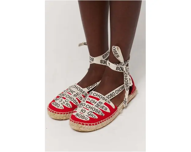 Bobo Choses espadrile copii culoarea rosu