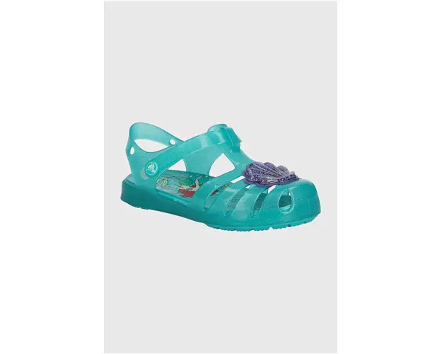 Crocs sandale copii Princess Ariel Isabella culoarea turcoaz, 209902