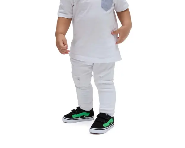 Vans tenisi copii Old Skool V culoarea negru