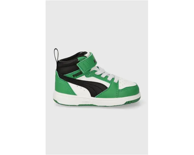 Puma sneakers pentru copii Rebound V6 Mid AC+ In culoarea verde