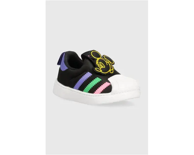 adidas Originals sneakers pentru copii SUPERSTAR 360 culoarea negru