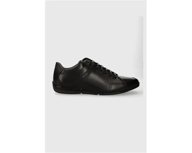 BOSS sneakers din piele Saturn culoarea negru, 50498282