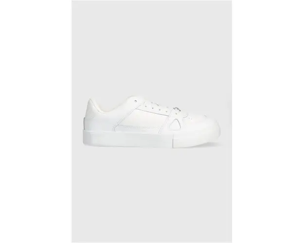 Tommy Jeans sneakers din piele TJM VULCANIZED FOXING FLAG culoarea alb, EM0EM01313