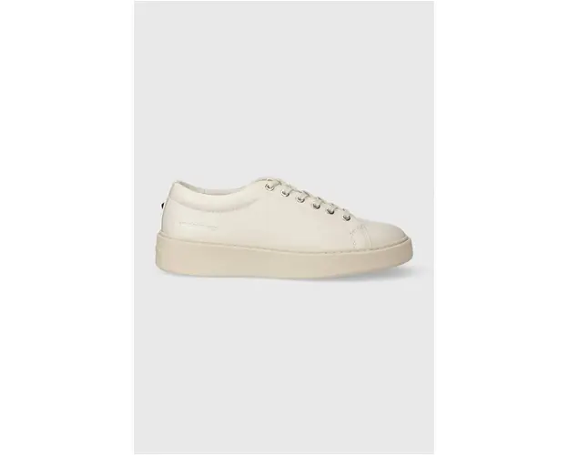 Karl Lagerfeld sneakers din piele FLINT culoarea alb, KL53320A