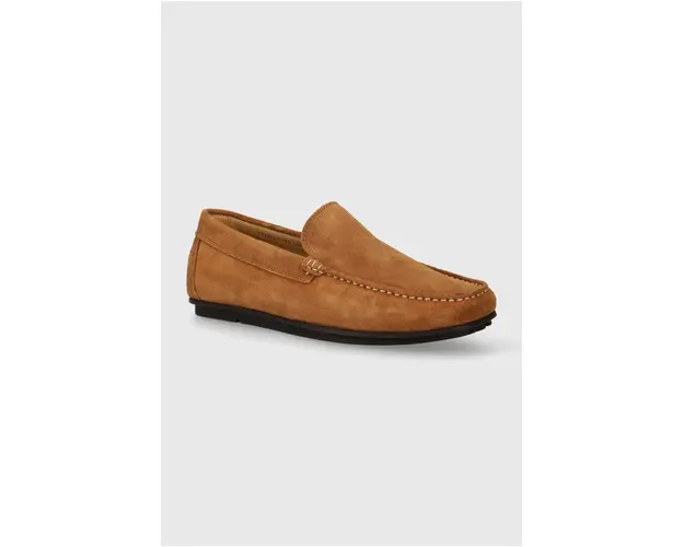 Gant mocasini din piele intoarsa Wilmon barbati, culoarea maro, 28673544.G45