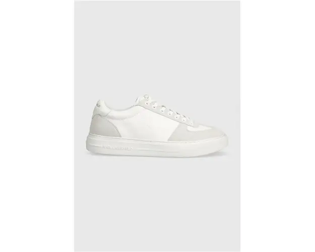 Karl Lagerfeld sneakers din piele T/KAP culoarea alb, KL51424