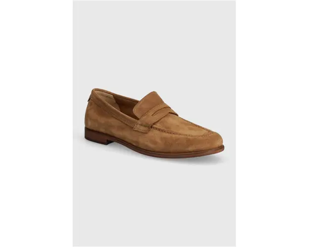 Gant mocasini din piele intoarsa Kemood barbati, culoarea maro, 28673582.G146