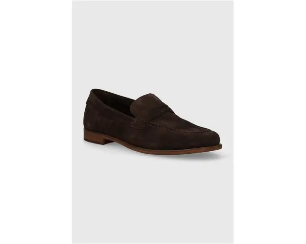 Gant mocasini din piele intoarsa Kemood barbati, culoarea maro, 28673582.G46