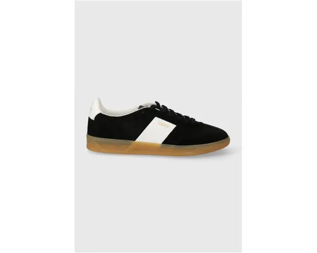 BOSS sneakers din piele intoarsa Brandon culoarea negru, 50512365