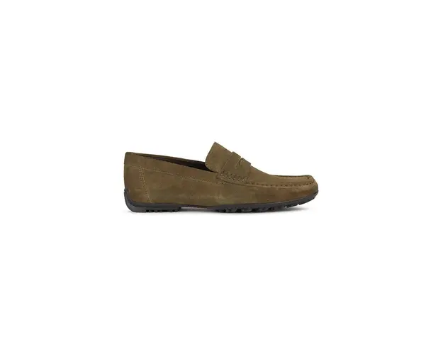 Geox mocasini din piele intoarsa U KOSMOPOLIS + GRIP barbati, culoarea verde, U36CFA00022C3009