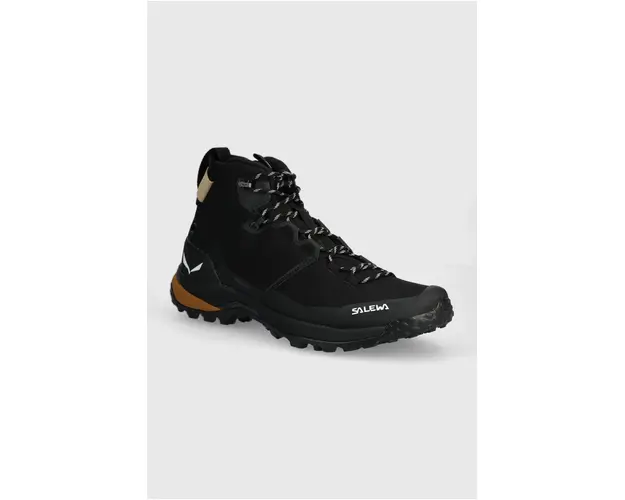 Salewa pantofi Puez Mid Powertex barbati, culoarea negru, 00-0000061438