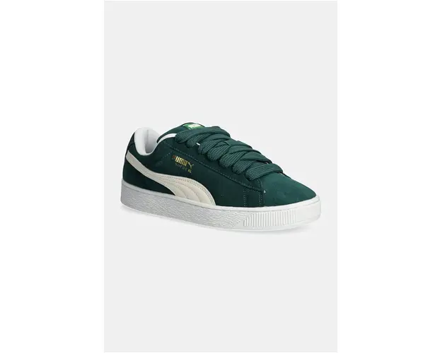 Puma sneakers din piele Suede XL culoarea verde, 395205