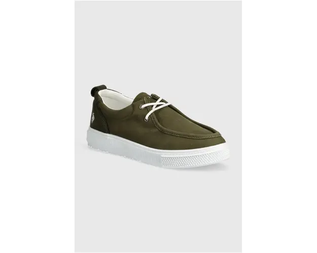 U.S. Polo Assn. mocasini BAYARD barbati, culoarea verde, BAYARD004M 4CS1