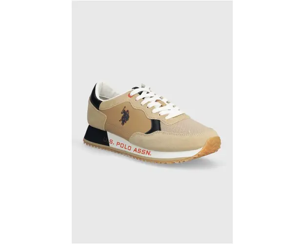 U.S. Polo Assn. sneakers CLEEF culoarea bej, CLEEF006M 4TS1