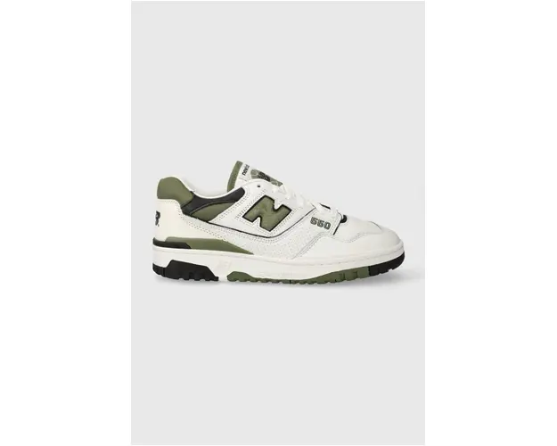 New Balance sneakers din piele 550 culoarea alb, BB550DOB
