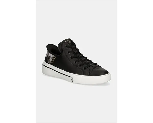 Skechers tenisi de piele SKECHERS X SNOOP DOGG barbati, culoarea negru