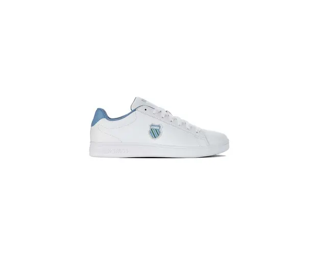 K-Swiss sneakers din piele COURT SHIELD culoarea alb