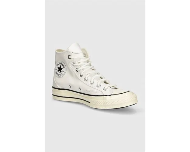 Converse tenisi Chuck 70 culoarea alb, A07444C