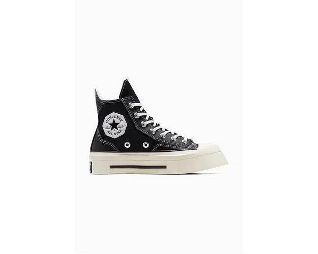 Converse tenisi Chuck 70 De Luxe Squared HI culoarea negru, A06435C