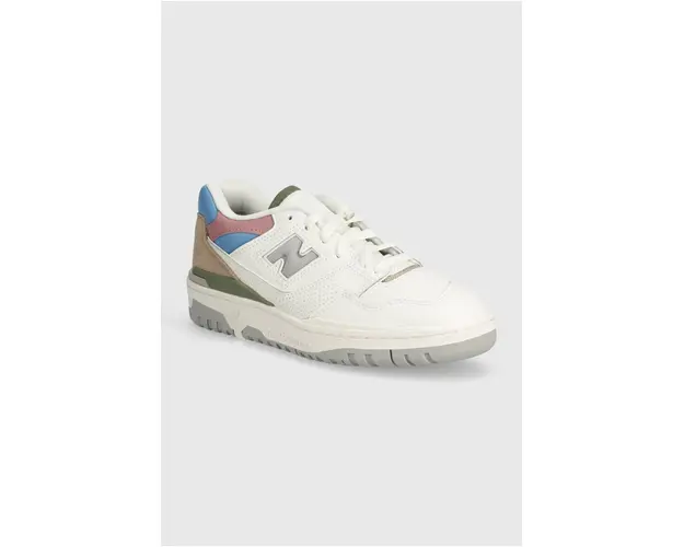 New Balance sneakers din piele 550 culoarea alb, BB550PGA