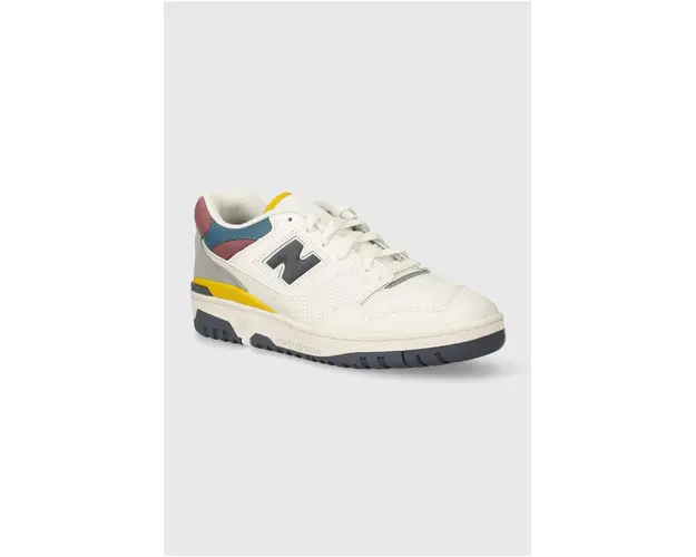 New Balance sneakers din piele 550 culoarea alb, BB550PGB