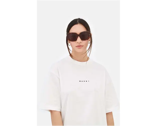 Marni ochelari de soare Jellyfish Lake Blonde femei, culoarea maro, EYMRN00039.002.BZU
